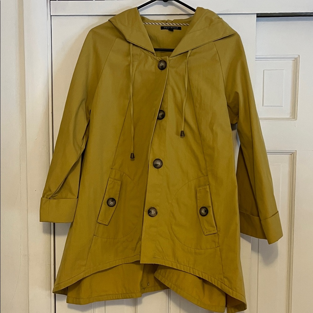 Women's Mustard Hooded Jacket